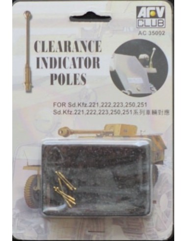 Clarance Indicator Poles for German Sdkfz 222,223,