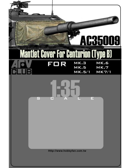 MANTLET COVER FOR CENTURION TYPE B