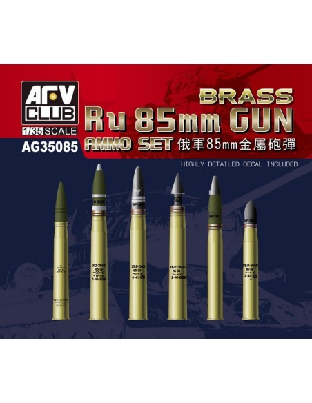 Ru 85MM Gun Ammo Set (Brass)