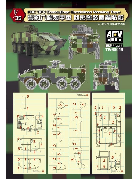 1:35 ROC TIFV CAMOUFLAGE SPECIALIZED MASKING TAPE