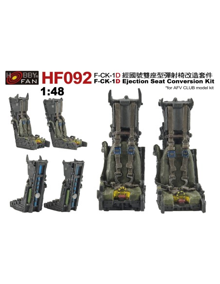 1:48 F-CK-1D Ejection Seat Conversion kit for