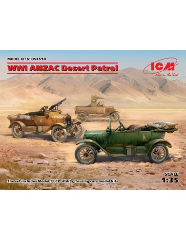 1:35 WWI ANZAC Desert Patrol (Model T LCP,Utility