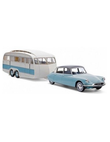 1:18 CITROEN DS 19 1959 BLEU NUAGE & AUBERGINE &