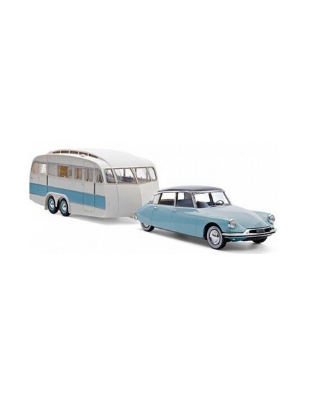 1:18 CITROEN DS 19 1959 BLEU NUAGE & AUBERGINE &