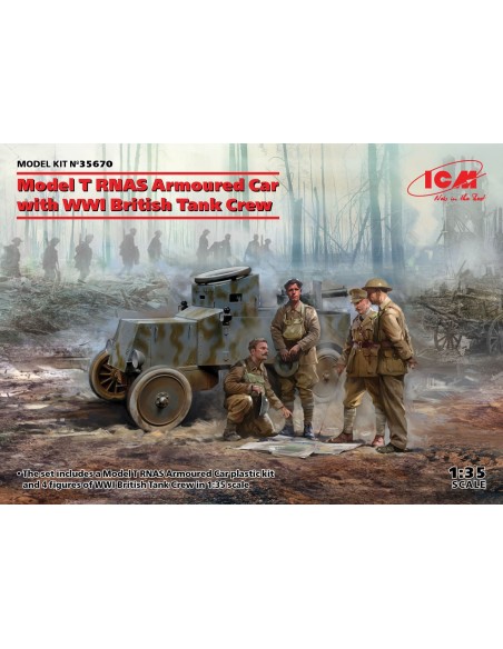 1:35 Model T RNAS Armoured Car with WWI British