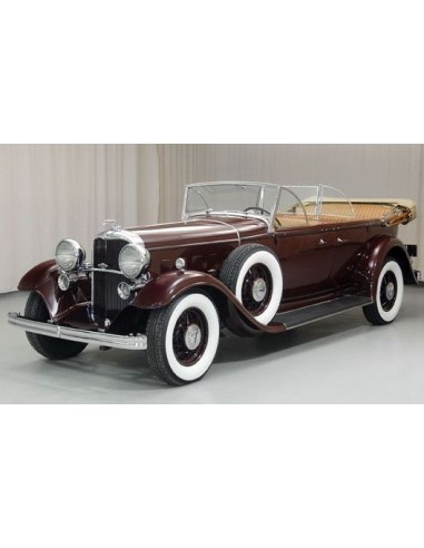 1:18 1932 Ford Lincoln KB Top Down-Maroon