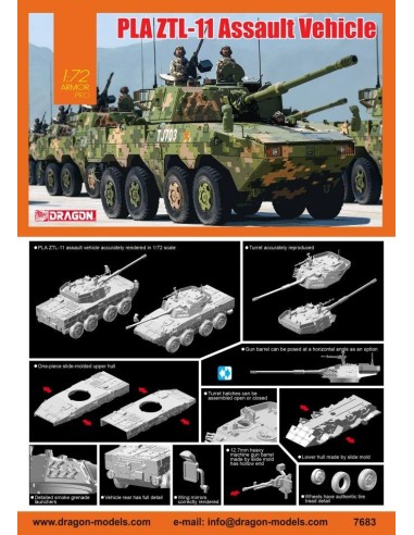 1:72 PLA ZTL-11 ASSAULT VEHICLEe