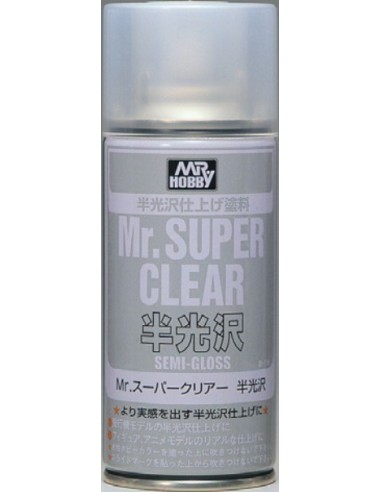 Mr.Super Clear Semi-Gloss 170mlx6u Barniz satinado