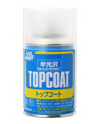 Mr.Top Coat Semi-Gloss 86mlx6u Barniz semibrillo