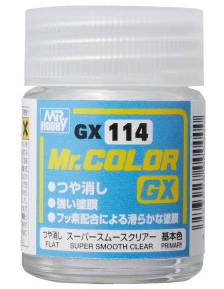 Mr.Color GX Super Smooth Clear Flat (18ml) x6