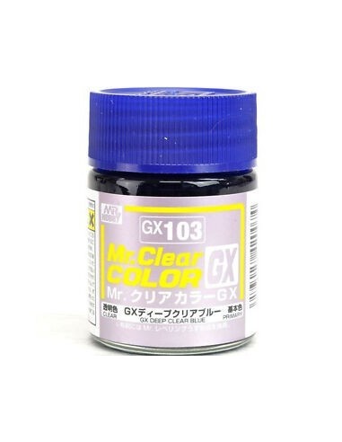 Mr. Clear Color GX (18 ml) Deep Clear Blue x6