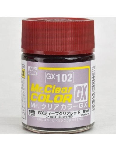 Mr. Clear Color GX (18 ml) Deep Clear Red x6