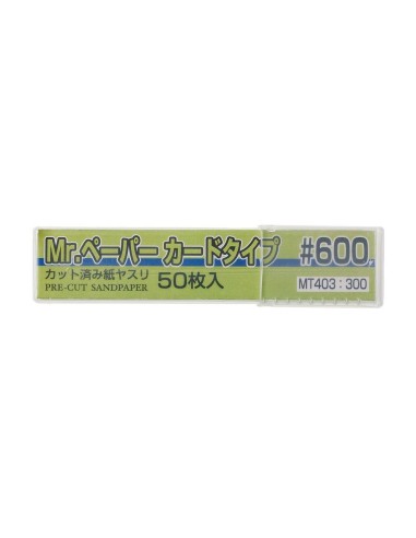 Mr. Paper Card Type Sand Paper #600 (50 pcs)