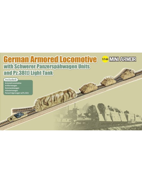 1:144 GERMAN ARMORED LOCOMOTIVE WITH SCHEWERER