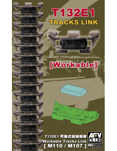 1:35 T132E1 WORKABLE TRACK LINH -M110/M107