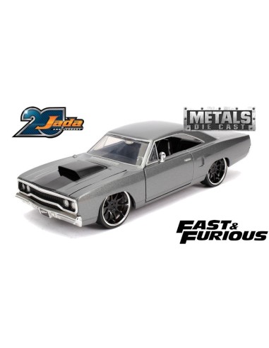 1:24 F&F DOM'S PLYMOUTH ROAD RUNNER GRAY W/BLACK