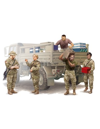 1:35 Modern U.S. Soldiers -Logistics Supply Team