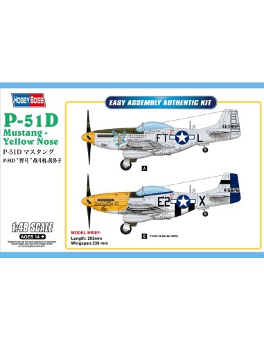 1:48 P-51D Mustang -Yellow Nose