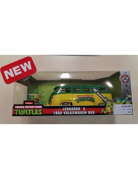 1:24 1962 VOLKSWAGEN BUS T1 TMNT&DIECAST LEONARDO