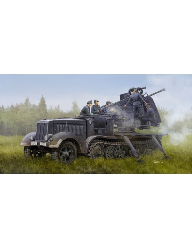 1:35 GERMAN 5CM FLAK 41AUF SELBSTFAHRLAFETTE