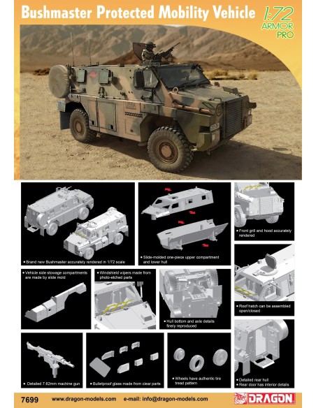 1:72 BUSHMASTER PROTECTED MOBILITY VEHICLE