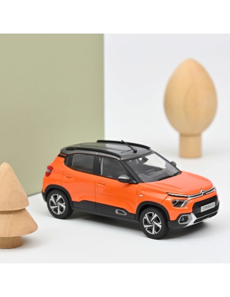 1:43 CITROEN C3 INDIAN MARKET 2021 ORANGE&GREY