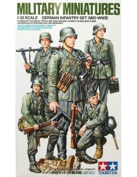 1:35 GERMAN INFANTRY SET MID-WWII