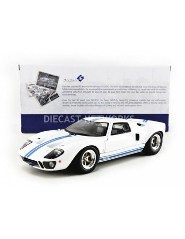 1:18 FORD GT40 MK I WIDEBODY WHITE&BLUE STRIPES'68