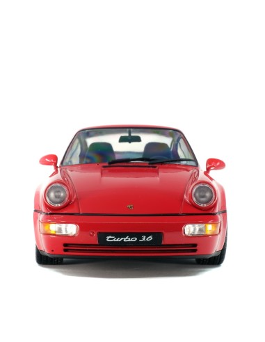 1:18 PORSCHE 911 (964) TURBO 3.6 ROUGE INDIEN 1990