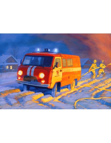 1:43 UAZ 3909 Firefighter car