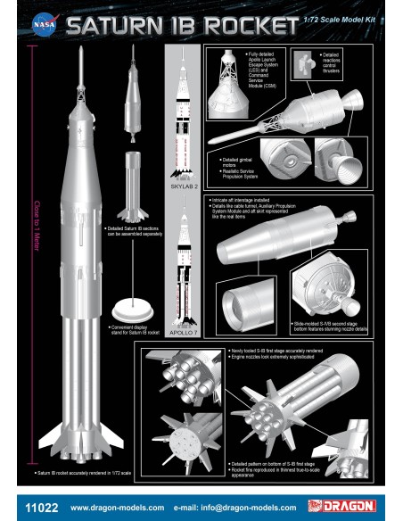 SO 1:72 SATURN IB ROCKET