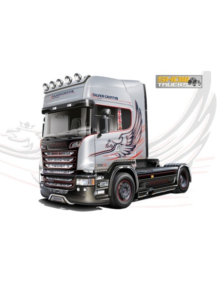 1:24 SCANIA R730 V8 STREAMLINE SILVER GRIFFIN