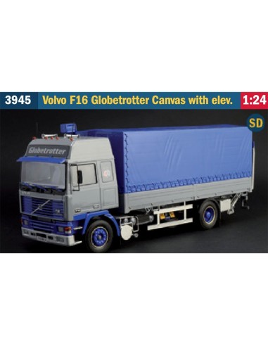 1:24 VOLVO F-16 GLOBETROTTER CANVAS W/ELEVATOR