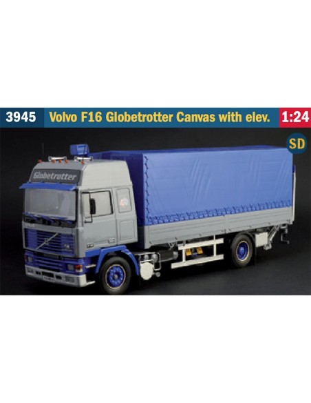 1:24 VOLVO F-16 GLOBETROTTER CANVAS W/ELEVATOR