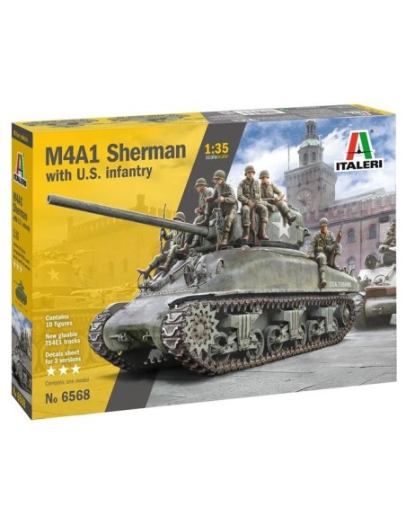 1:35 M4A1 SHERMAN 76MM W/INFANTRY