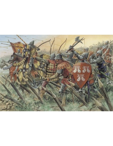 1:72 ENGLISH KNIGHTS AND ARCHERS 100 YEARS