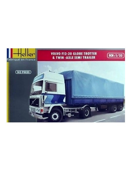 1:32 VOLVO F12-20 GLOBE TROTTER & TWIN-AXLE SEMI T