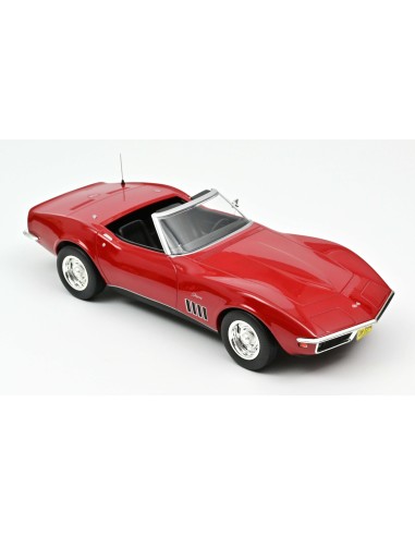 SO 1:18 Chevrolet Corvette Convertible 1969 -Red