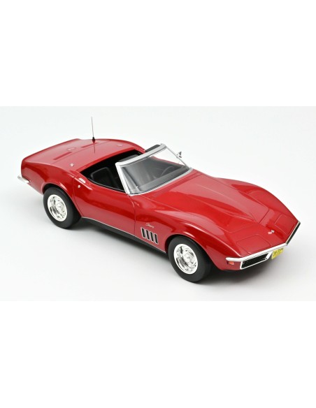 SO 1:18 Chevrolet Corvette Convertible 1969 -Red