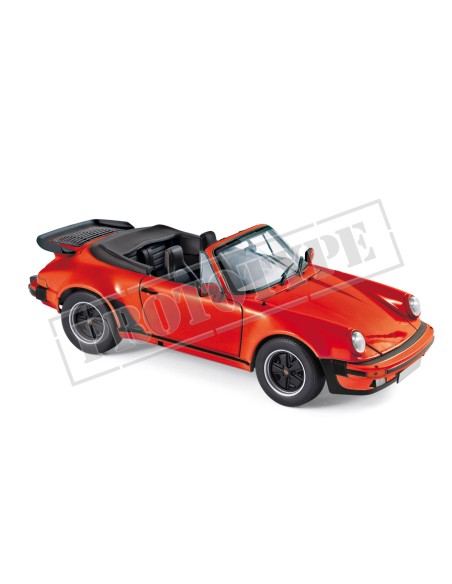 1:18 Porsche 911 Turbo Cabriolet 1987 -Red