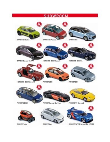 1:64 Display 42 models assorted Showroom