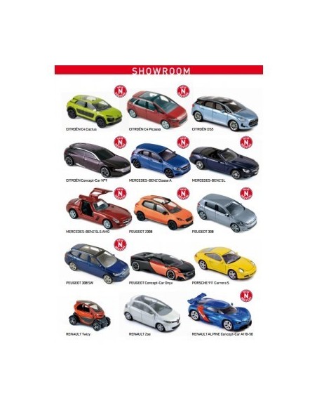 1:64 Display 42 models assorted Showroom