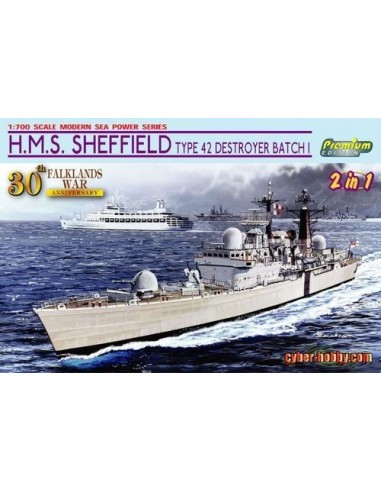 1:700 HMS SHEFFIELD TYPE 42 DESTROYER BATCH 1