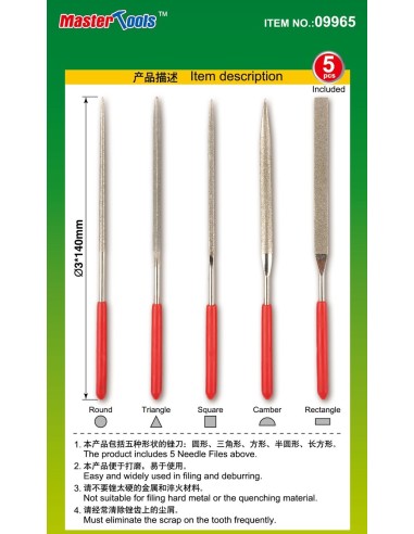 Assorted diamond files sert (Grit size 150#)
