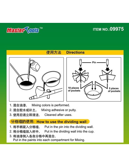 Paint Pallet (L) with Partition Wall