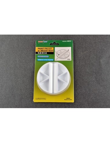 Paint Pallet with Brush Rest