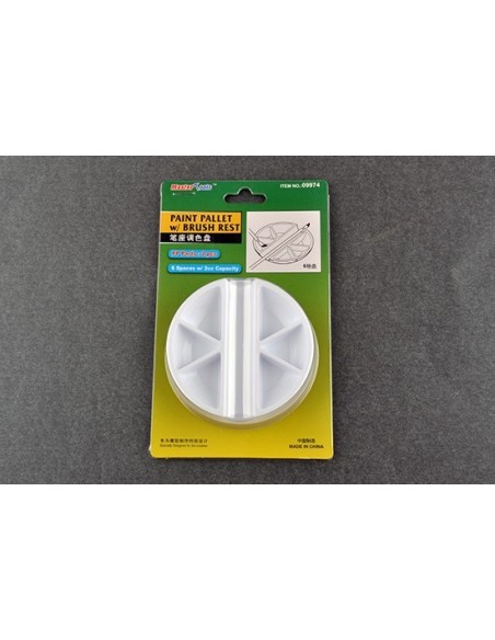 Paint Pallet with Brush Rest