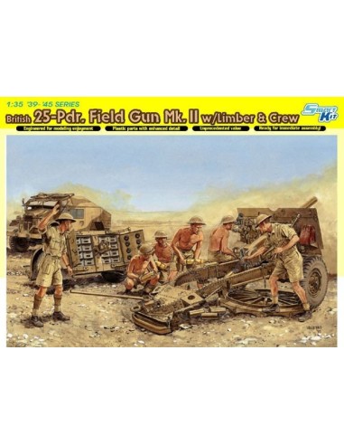 1:35 BRITISH 25-PDR FIELD GUN MKII W/LIMBER&C