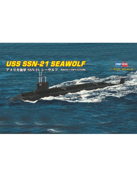 1:700 USS SNN-21 SEAWOLF ATTACK SUBMARINE