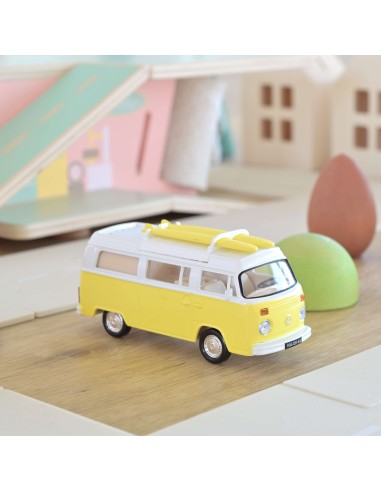 1:43 VOLKSWAGEN COMBI T2B CAMPER VAN 1973 YELLOW